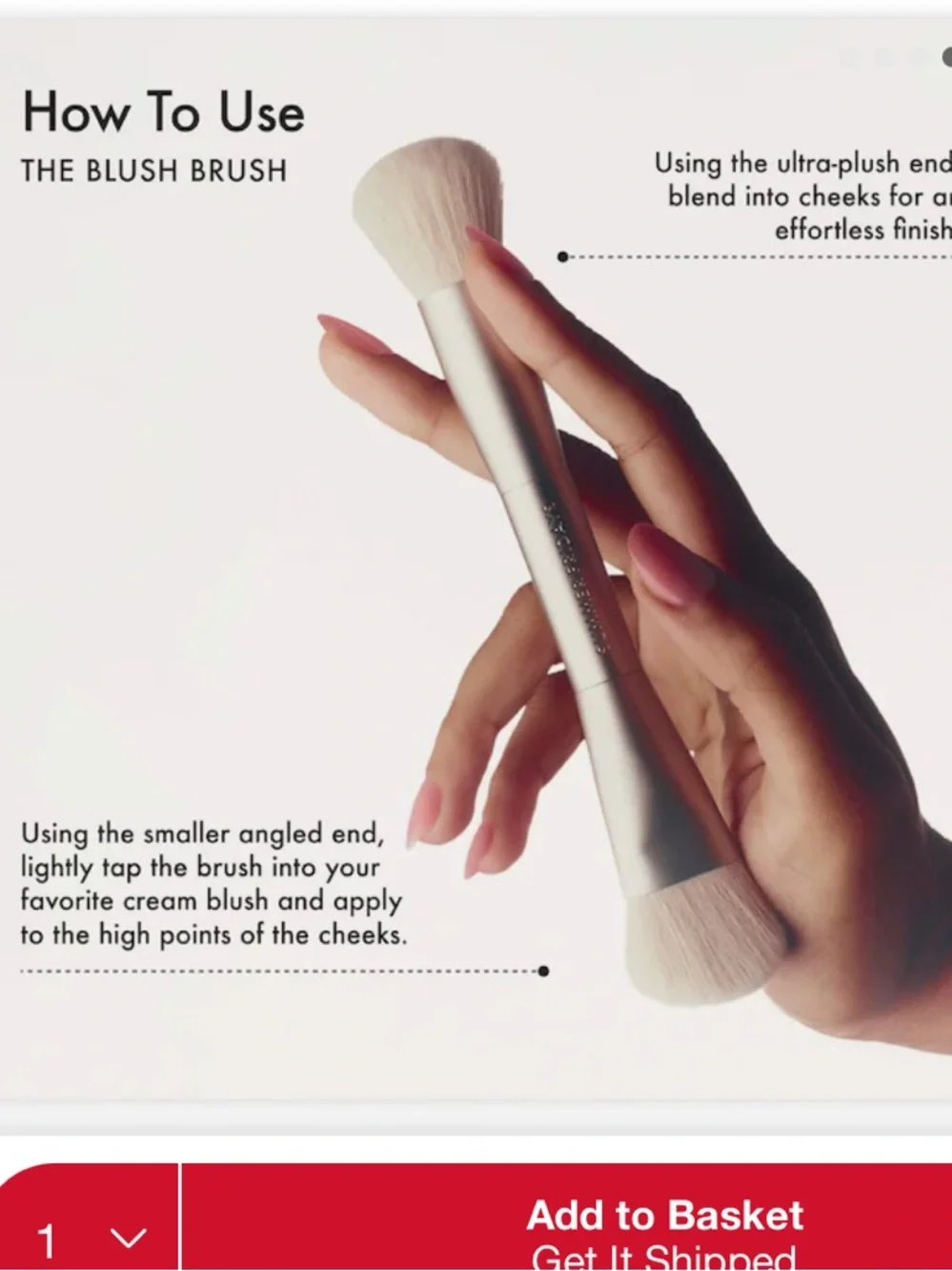 NWT Summer Fridays The Blush Brush